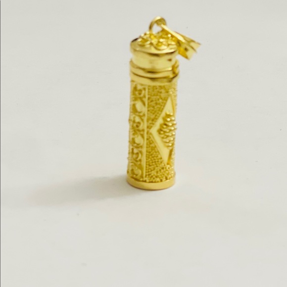 Amazing custom 14k gold vermeil urn cremation jewelry necklace rare unique charm - Picture 6 of 10